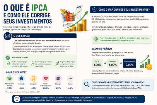 O que é IPCA e como ele corrige seus investimentos
